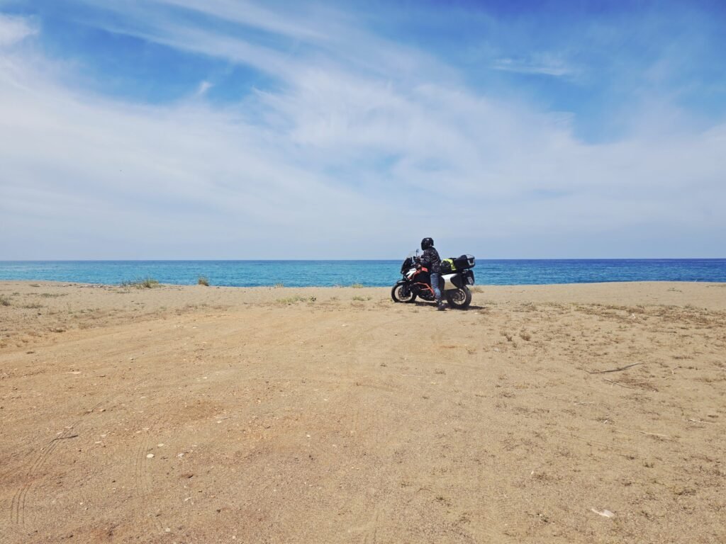 KTM 1290 R Adventure offroad in Griechenland Sand