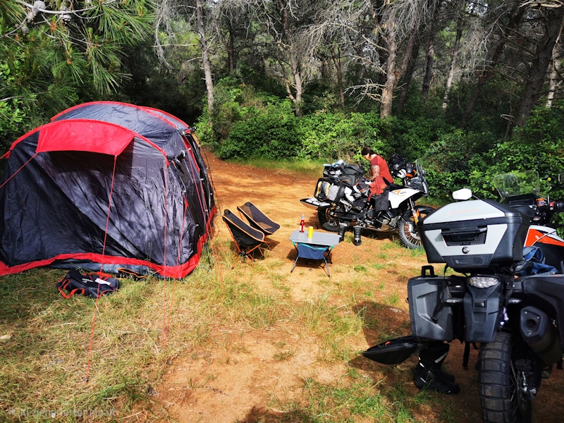 Wildcampen mit Motorrad in Kroatien
