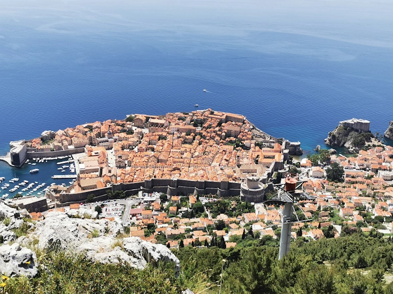 Dubrovnik Königsmund Blick von Oben Aussicht Dubrova