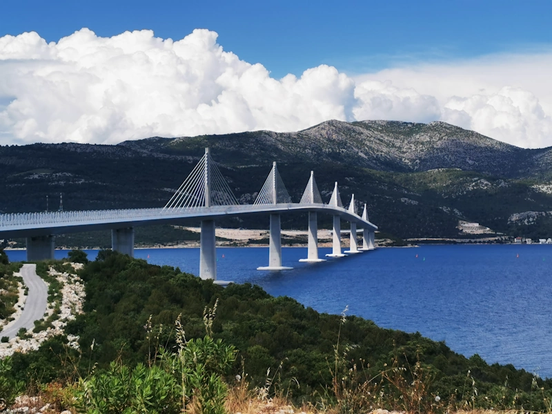 Magistrada Peljesac Brücke Kroatien Motorrad Bosnien