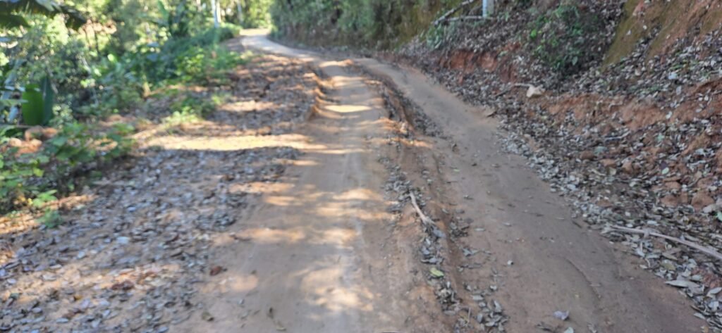 Enduro‑Fahrt durch eine enge Dschungelspur bei Pai – authentisches Offroad‑Erlebnis in Thailand