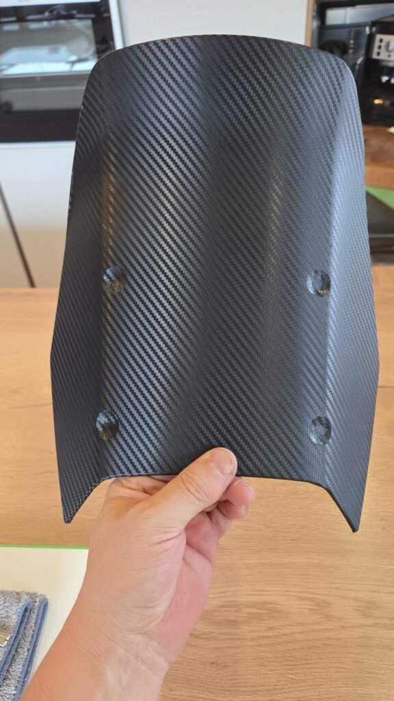 Carbonfolie Front und Scheibe Voge DS 800 Rally Beklebung