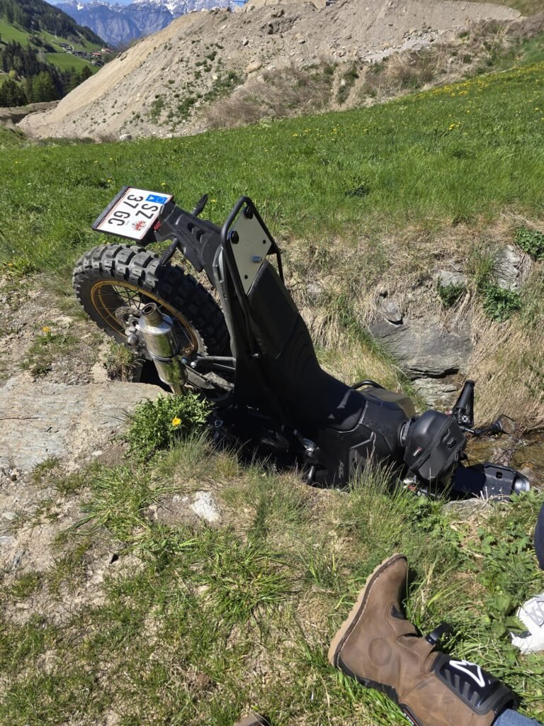Offroad Unfall Motorrad Voge 800 Rally